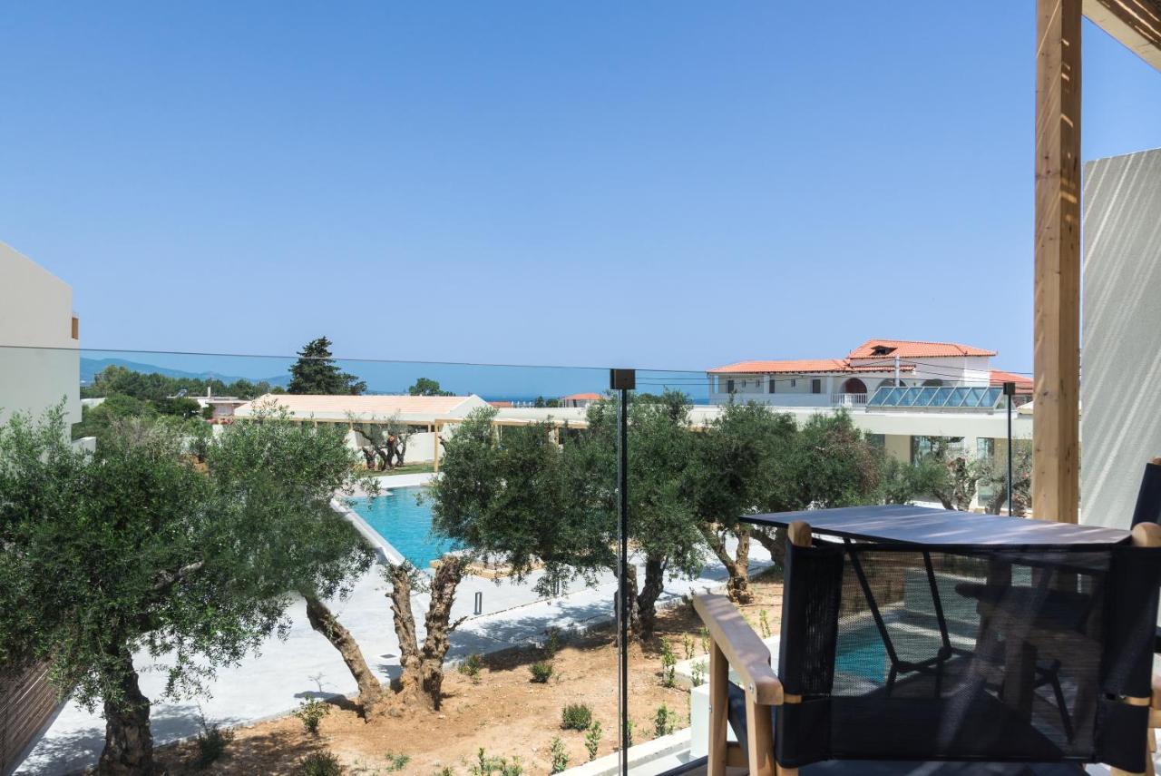 Tsamis Zante Suites (Adults Only) Psarou  Luaran gambar View from the balcony of a hotel room