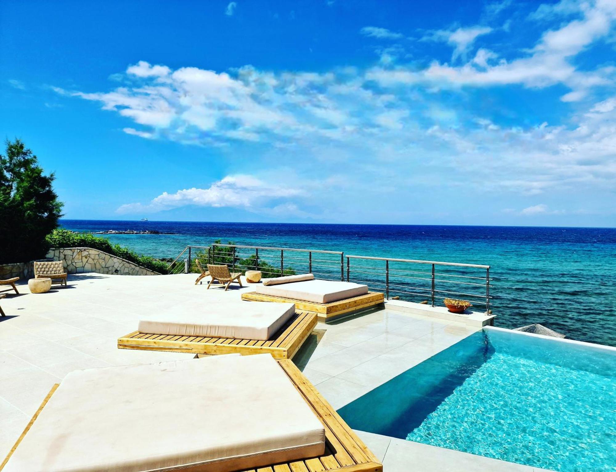 Tsamis Zante Suites (Adults Only) Psarou  Luaran gambar View of the sea from the hotel