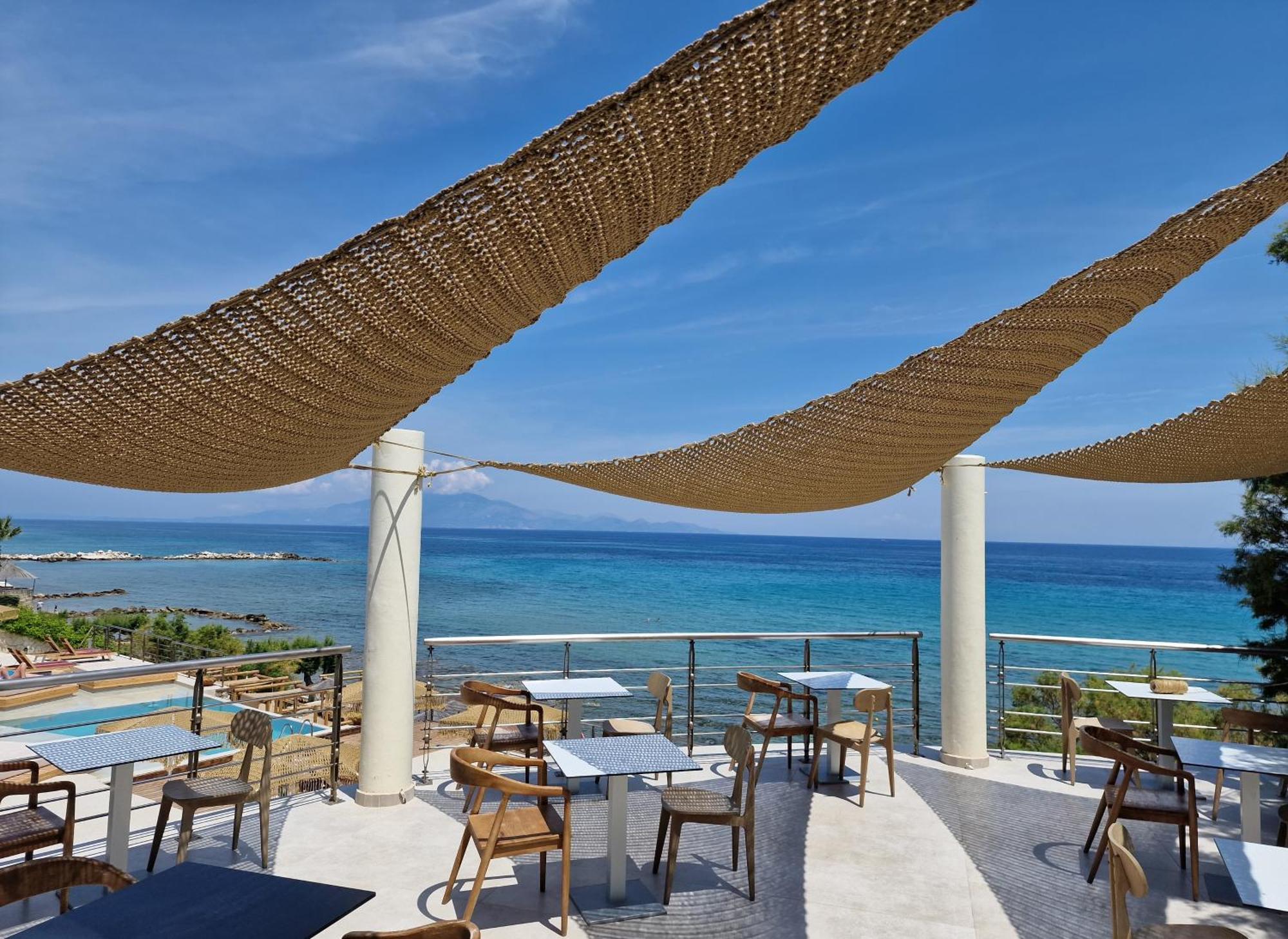 Tsamis Zante Suites (Adults Only) Psarou  Luaran gambar The restaurant at the hotel